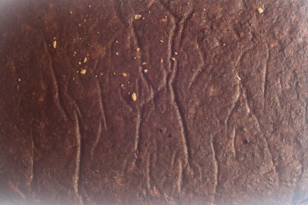 istock Overhead view of an Abstract landscape made with organic cocoa. 2148237685