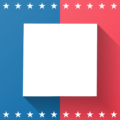 Ilustración de Condado De Armstrong Texas Mapa Sobre Fondo Azul Y Rojo