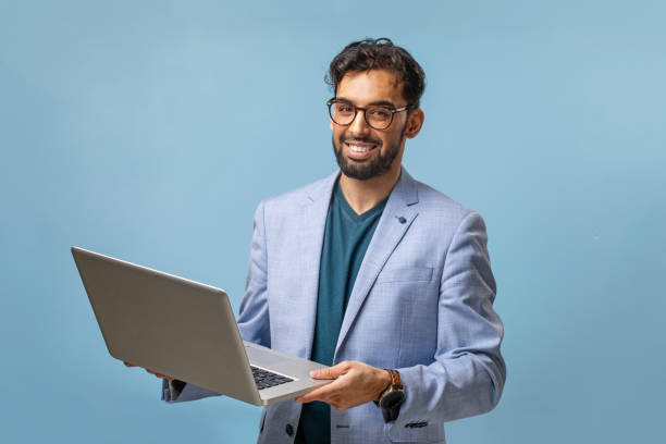 istock Colourful portrait of a handsome Asian Indian young male computer engineer 2148237885