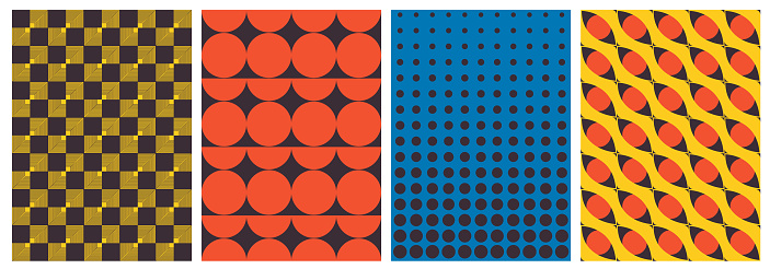 Brutalist Geometric shape pattern background template. Brutal bold modern mosaic swiss print design. Postmodern techno culture. Vector illustration