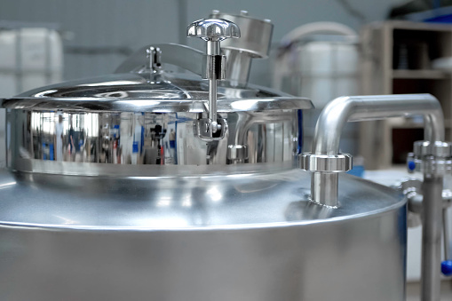 Food equipment - autoclave. Stainless steel in food equipment.