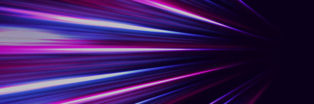 istock Modern abstract high speed light glare effect. Futuristic technology of dynamic movement and speed. 2148247518
