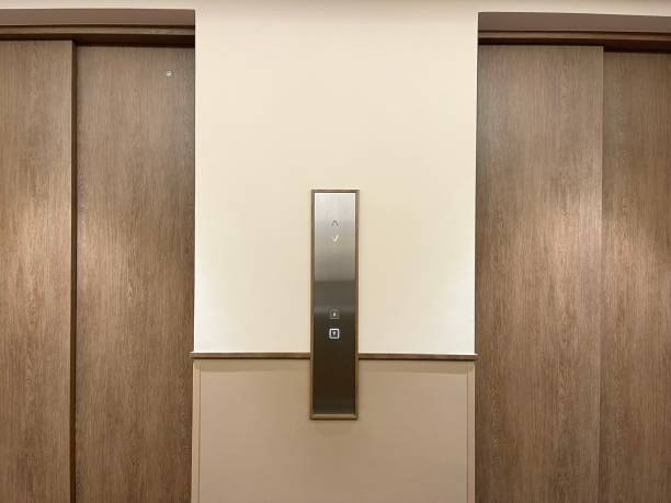 istock Elevator of lift to move people between floor 2148248128