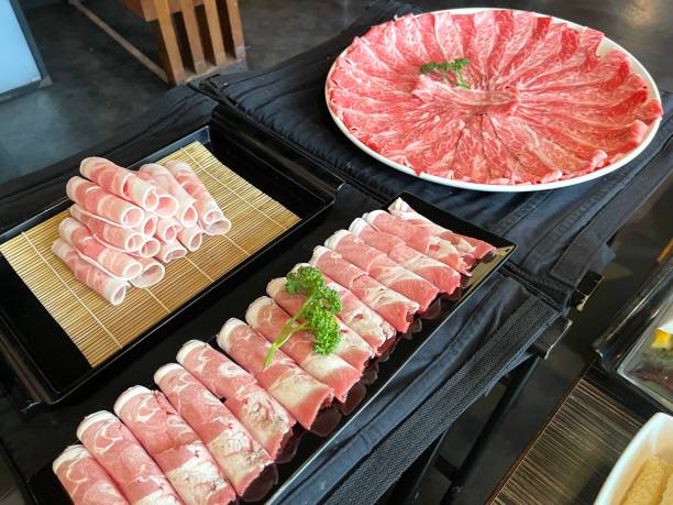 istock Sliced fresh raw meat for cooking ingredients 2148248663