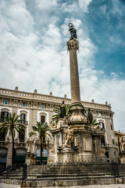 istock Famous Column Of The Immaculate Conception In Palermo, Sicily 2148249056