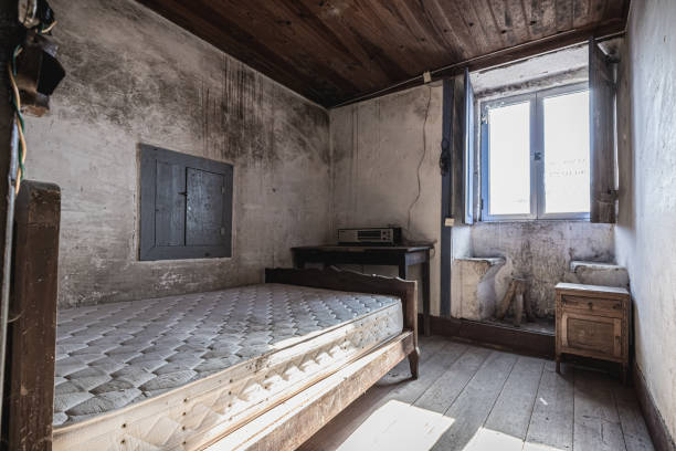 istock interior of an old abandoned stone house 2148259494