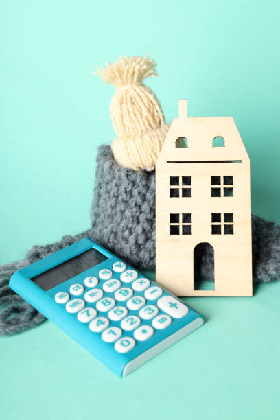 istock Concept of payment for heating, rise in heating prices 2148268321