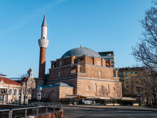Central Mosque of Sofia - Banya Bashi Mosque on a clear spring morning