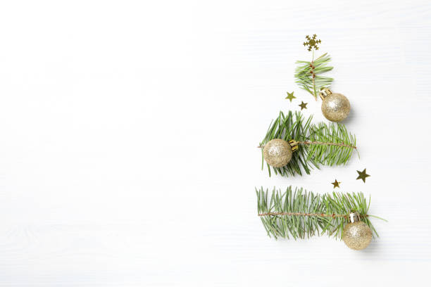 istock Concept of Happy New Year, Christmas tree, space for text 2148272072