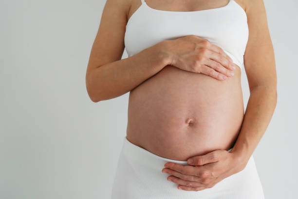 istock Close up of pregnant belly. 2148272622