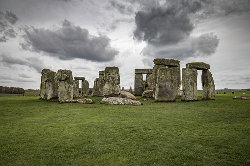 Stonehenge in United Kingdom in a dramatic atmosphere