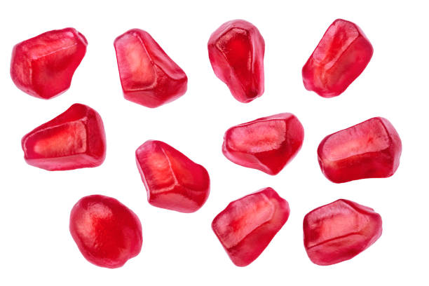 istock Pomegranate seeds on white background. File contains clipping path. 2148276040
