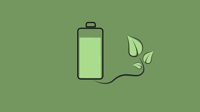 Eco energy logotype creative concept. Eco idea ecology icon. 4K video illustration.