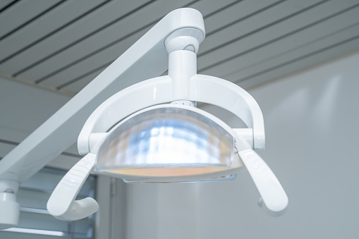 Details from a dental examining room, examining lamp