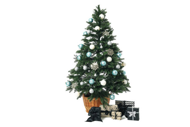 istock Beautiful Christmas tree, isolated on white background 2148278277