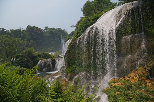 Waterfall at a border of China and Vietnam.