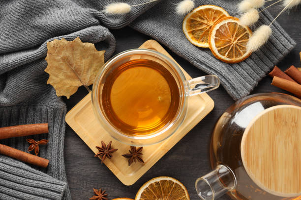 istock Concept of Hygge, warm and cozy composition, top view 2148280355