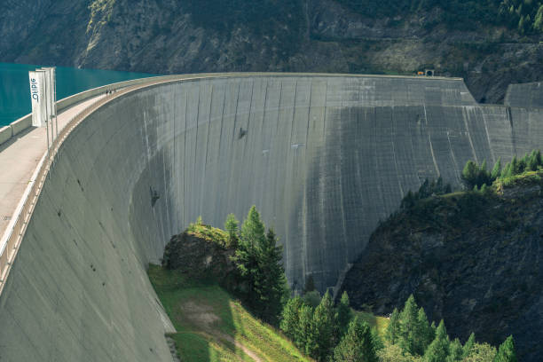 istock Aerial view of dam wall 2148280637