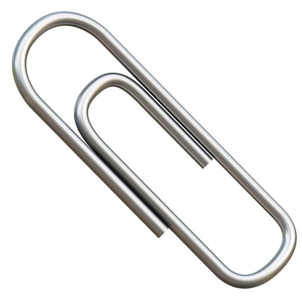 istock Metal clip. Office paper clip for important documents and files. 2148285970