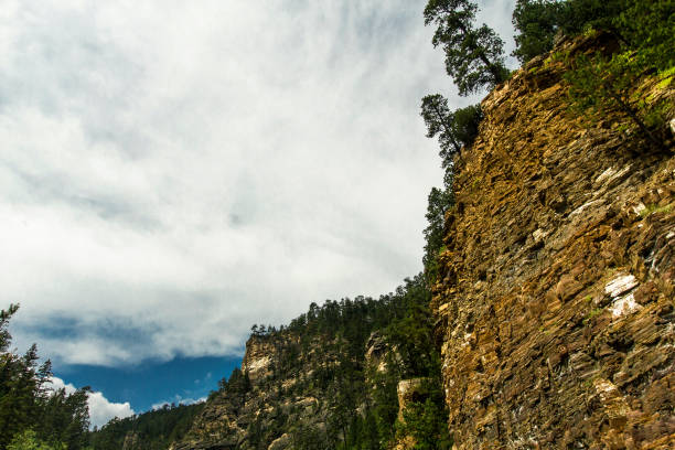 View of Spearfish Canyon in Summer, South Dakota