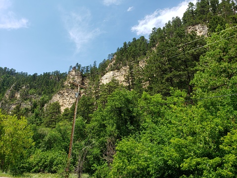 Views of Spearfish Canyon, Spearfish Canyon Scenic Byway, South Dakota