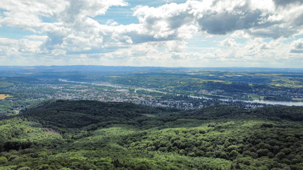 istock Aerial view over the Siebengebirge in Germany 2148291357