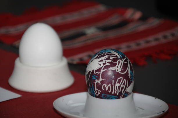 Colourful easter eggs.