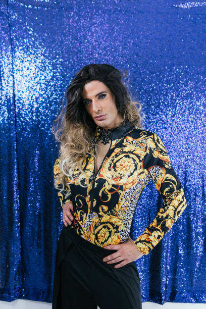 istock Vertical portrait of a drag queen on stage 2148299133