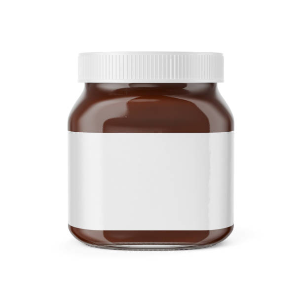 istock Chocolate Cream Spread Jar illustration 3D isolated on white background 2148299866