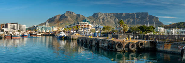 istock Victoria and Albert Waterfront with the stunning Table mountain in the background, Cape Town, South Africa 2148309450