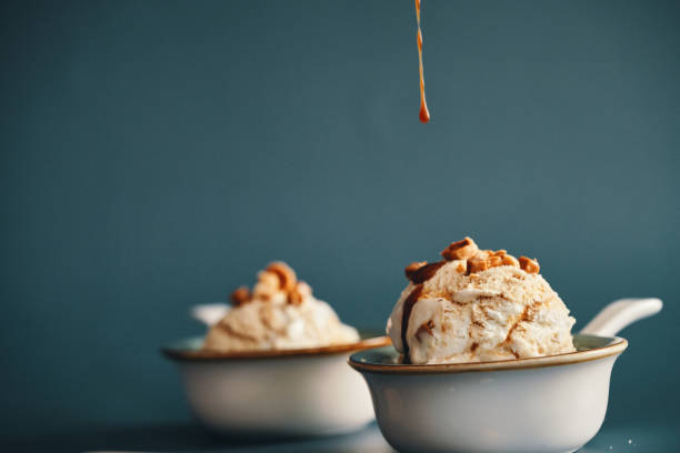 istock Caramel Ice Cream with Topping 2148310213