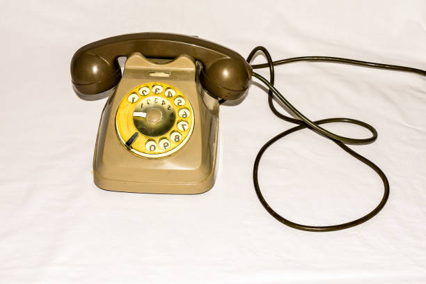 istock Vintage Old Wheel Telephone 2148310673