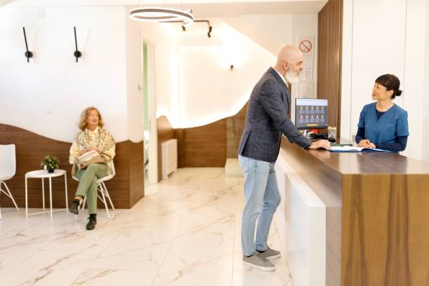 istock People working at the medical clinic 2148313557