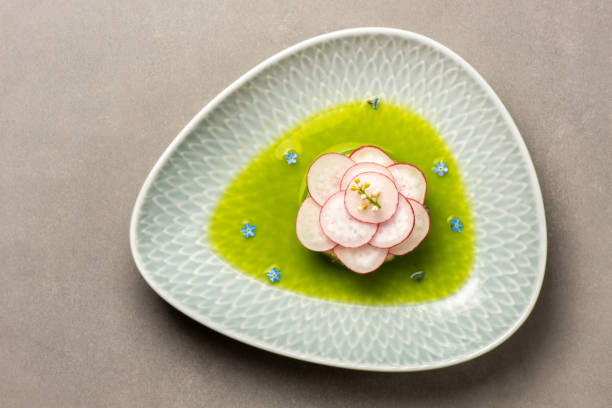 istock Gourmet meal with radish 2148316318