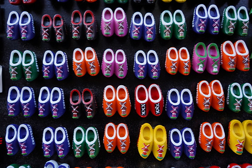 traditional dutch shoes, amsterdam, netherlands