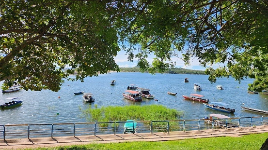 This is Reeds Lake in Grand Rapids, Michigan.