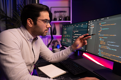 Pointing Features Software Development Working Smart It Developer Pointing Data Software Development On Pc ...