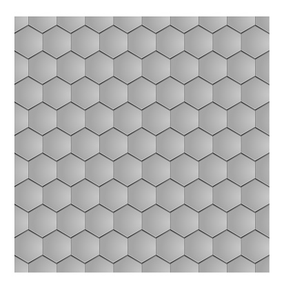 vector seamless texture of the grey clay hex tile