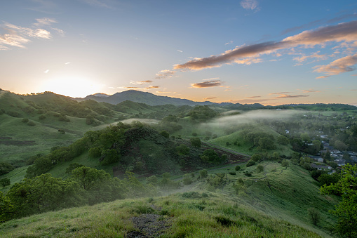 Views from Mount Diablo State Park in Northern California