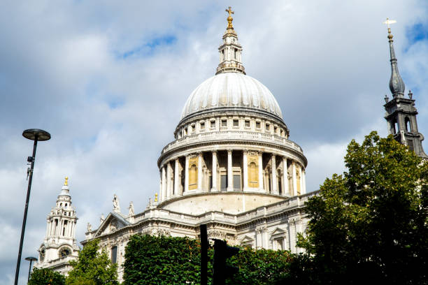 St Pauls Cathedral in London in the evening sky