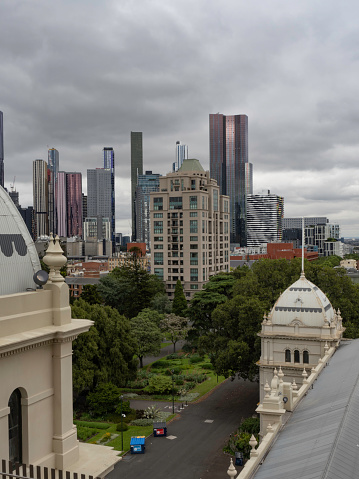 Melbourne skyline from the Royal Exhibition Building