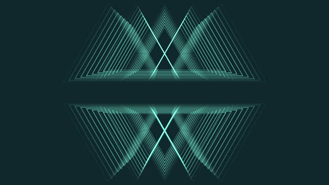 Futuristic glowing triangle colorful geometric pattern