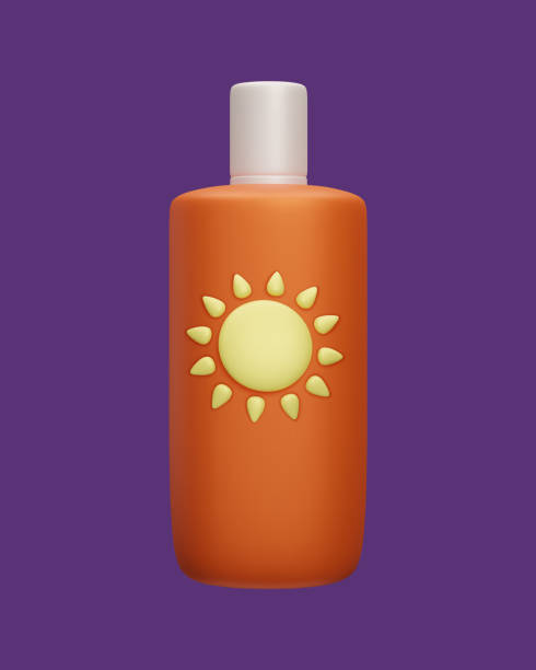 istock 3D SPF sunscreen spray beauty cosmetic vector illustration. Orange 3D sun safety UV protection summer cosmetic treatment essential. SPF sunblock lotion spray bottle isolated. 2148336414