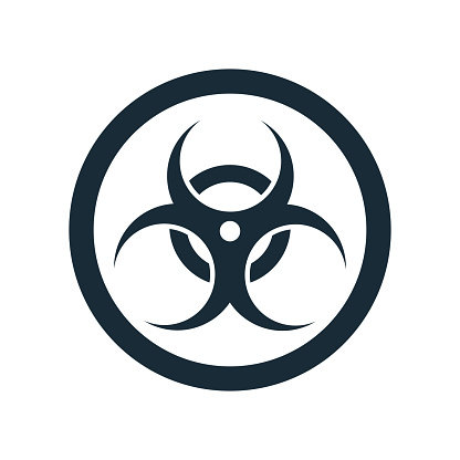 Nuclear Radiation Chemical Biological, Toxic, Biohazard Icon Design Template Elements