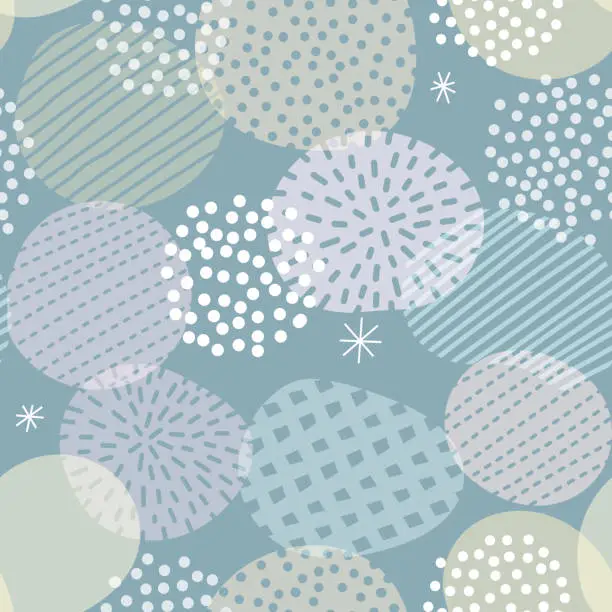 Vector illustration of Abstract scandinavian style seamless pattern