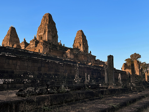Morning Wonder: Sunrise Illuminates East Baray Temple, Angkor Wat, Siem Reap, Cambodia
