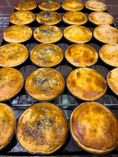Australian Meat Pies on a Tray