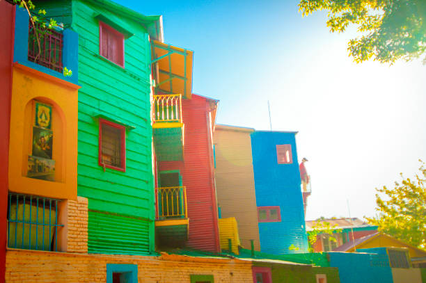 istock Vibrant Mosaic: Caminito Street, La Boca's Colorful Icon 2148349999