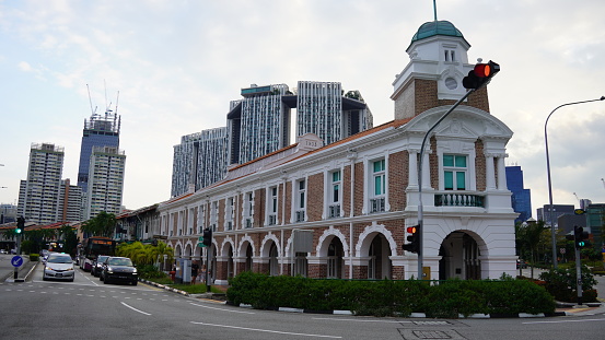 Singapore, April 7, 2024\n\nExperience the charming view of Jinrikisha Station building at 1 Neil Rd, #01-01, a historical landmark blending heritage and modernity in Singapore's vibrant cityscape.