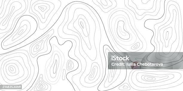 Topographic Vector Map Pattern Abstract Mountain Terrain Map Background ...
